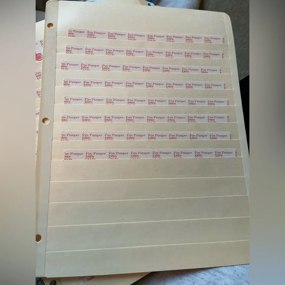 FIRE PUMPER SCOTT #1908 STRIP OF 8 STAMPS ERROR - Picture 4 of 4